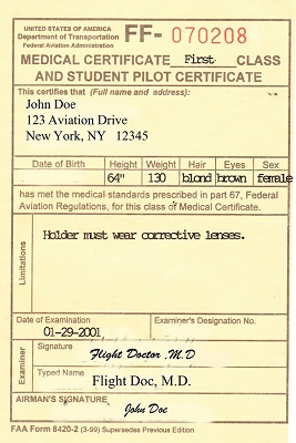Private certificate